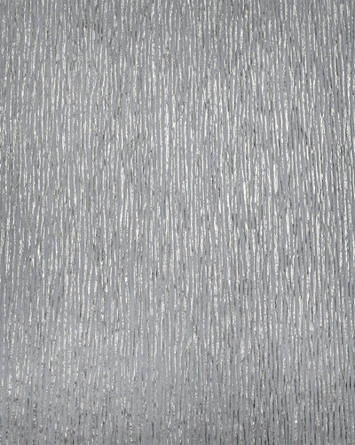 LIGHT GREY POLYESTER LUREX PLEATED FABRIC ( WIDTH 58 INCHES )