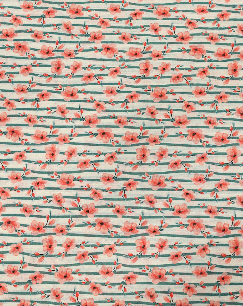 FLORAL DESIGN POLYESTER SEERSUCKER DIGITAL PRINTED FABRIC