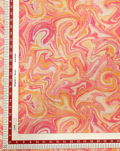 ABSTRACT DESIGN POLYESTER SEERSUCKER DIGITAL PRINTED FABRIC