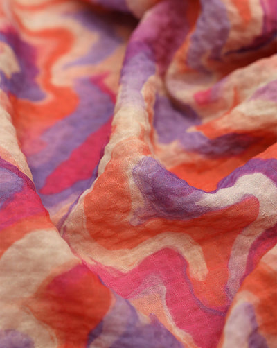 ABSTRACT DESIGN POLYESTER SEERSUCKER DIGITAL PRINTED FABRIC 2