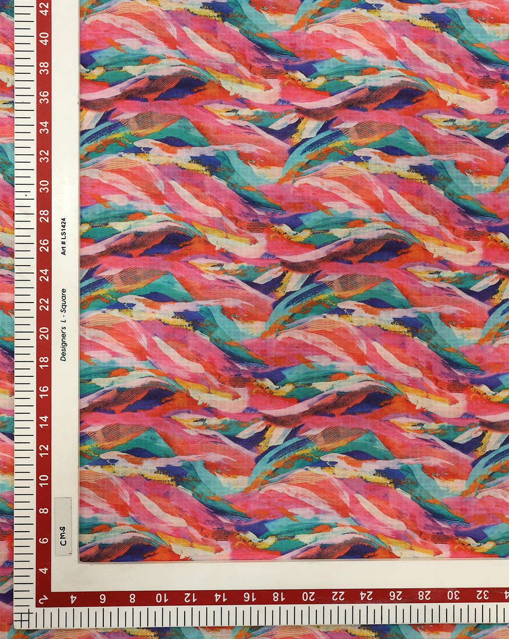 ABSTRACT DESIGN POLYESTER SEERSUCKER DIGITAL PRINTED FABRIC