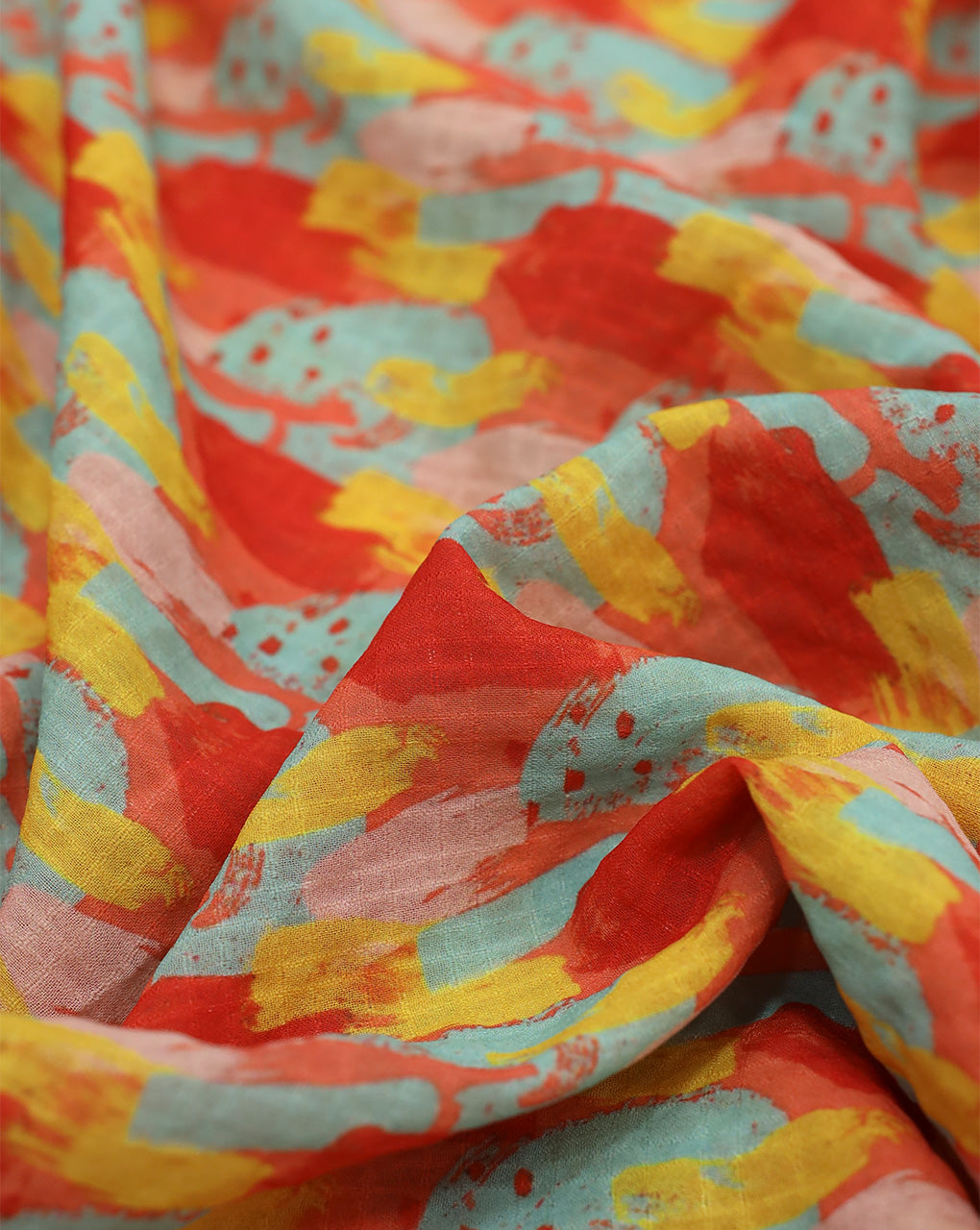ABSTRACT DESIGN POLYESTER SEERSUCKER DIGITAL PRINTED FABRIC 5