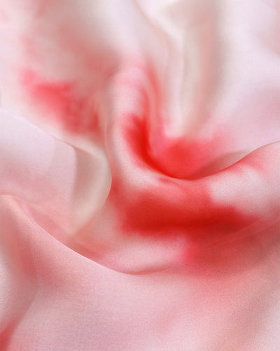 TIE & DYE PATTERN SATIN GEORGETTE FABRIC