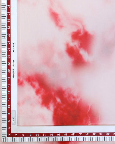 TIE & DYE PATTERN SATIN GEORGETTE FABRIC