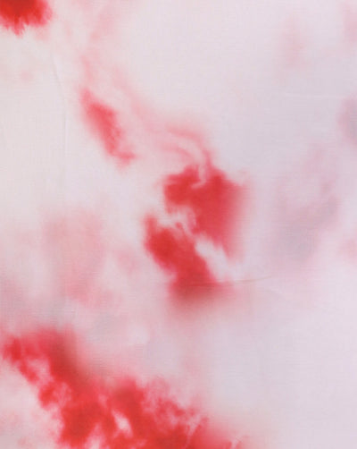 TIE & DYE PATTERN SATIN GEORGETTE FABRIC