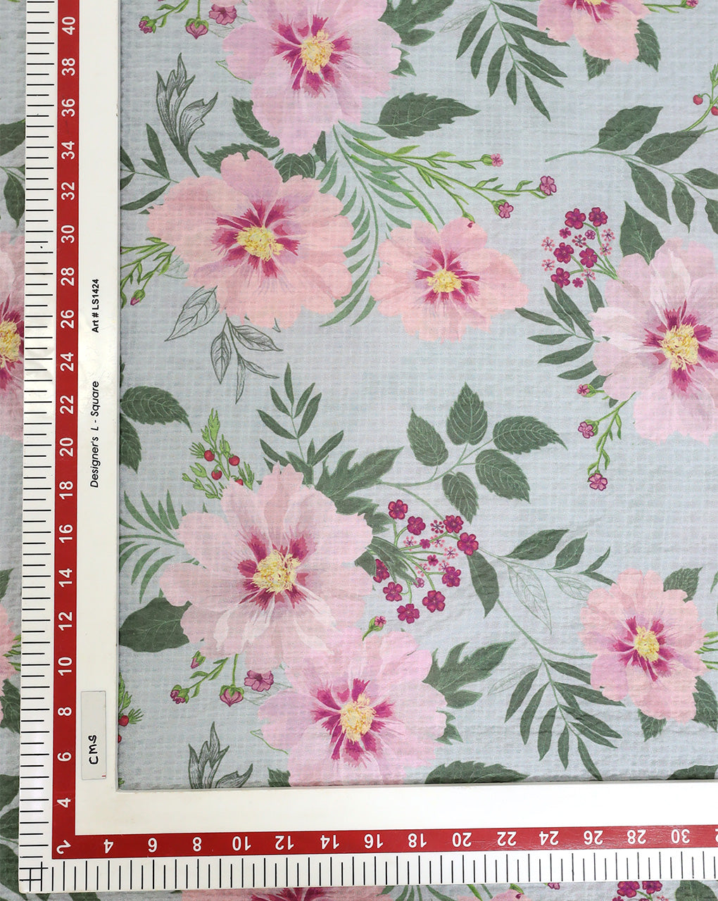 FLORAL DESIGN POLYESTER SEERSUCKER DIGITAL PRINTED FABRIC
