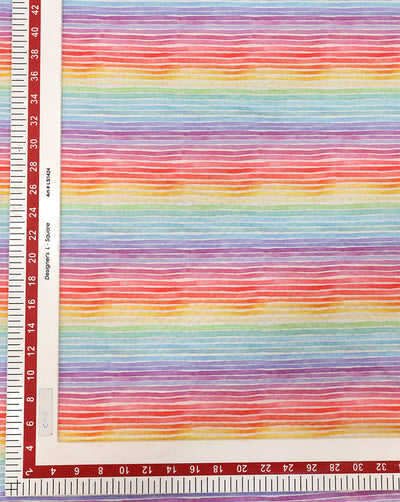 STRIPES DESIGN POLYESTER SEERSUCKER DIGITAL PRINTED FABRIC