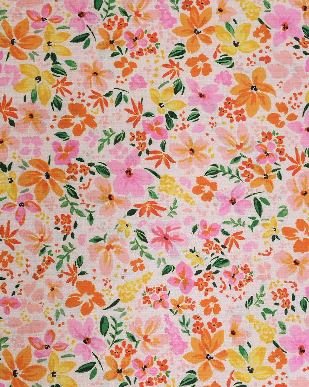 FLORAL DESIGN POLYESTER SEERSUCKER DIGITAL PRINTED FABRIC