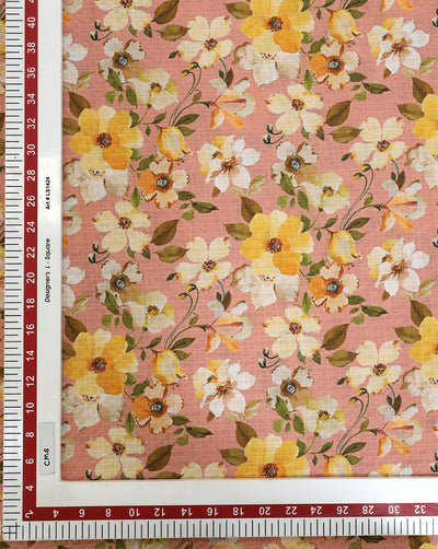 FLORAL DESIGN POLYESTER SEERSUCKER DIGITAL PRINTED FABRIC