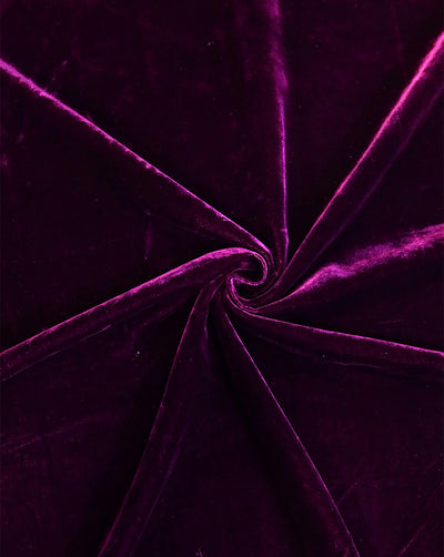 PLAIN POLYESTER MICRO VELVET FABRIC ( WIDTH 44 INCHES )