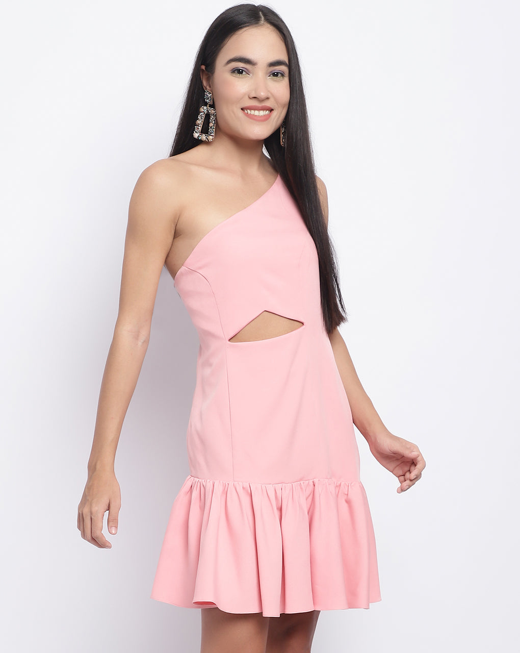 One-shoulder bodycon