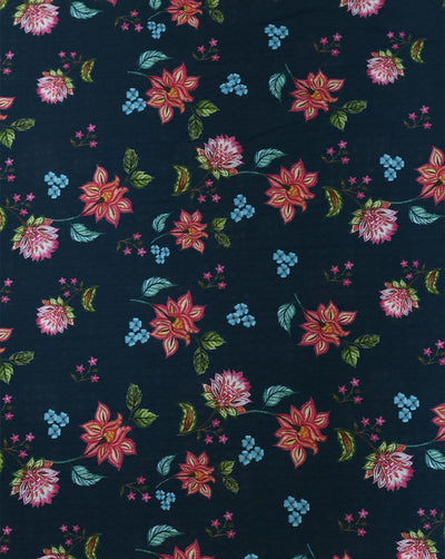 FLORAL DESIGN POLYESTER SEERSUCKER DIGITAL PRINTED FABRIC