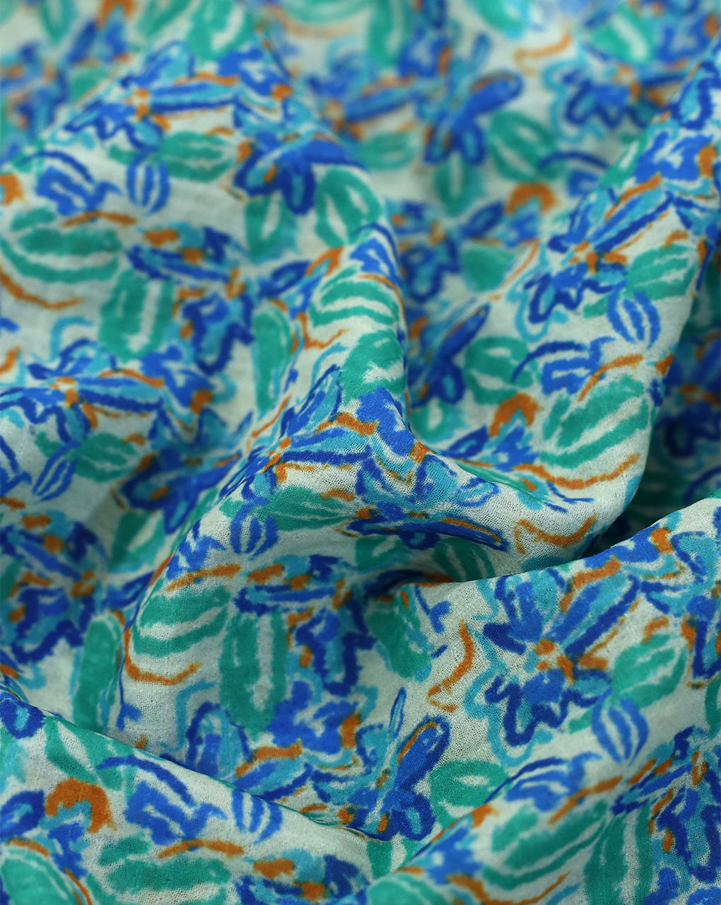 FLORAL DESIGN POLYESTER SEERSUCKER DIGITAL PRINTED FABRIC