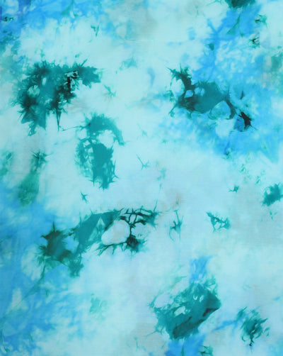 TIE & DYE PATTERN SATIN GEORGETTE FABRIC