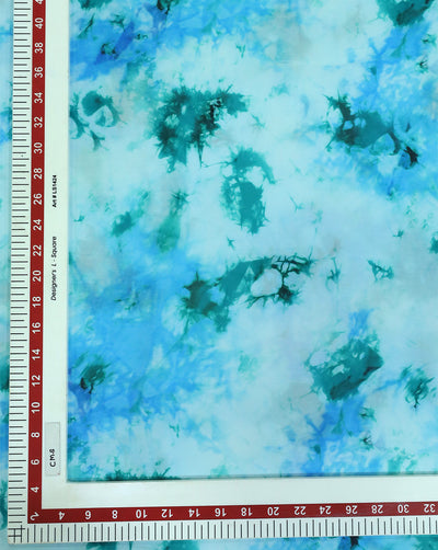 TIE & DYE PATTERN SATIN GEORGETTE FABRIC