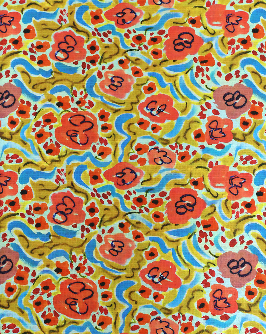 POLYESTER SEERSUCKER DIGITAL PRINTED FABRIC