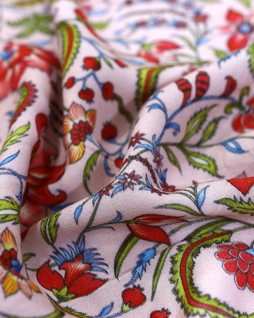 FLORAL DESIGN RAYON DIGITAL PRINTED FABRIC