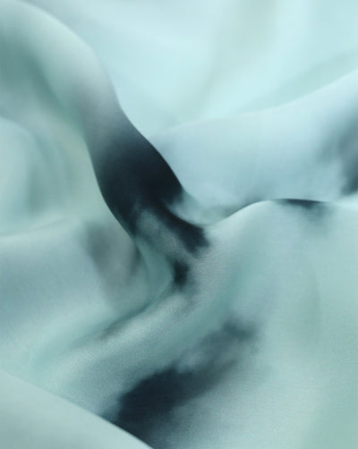 TIE & DYE PATTERN SATIN GEORGETTE FABRIC