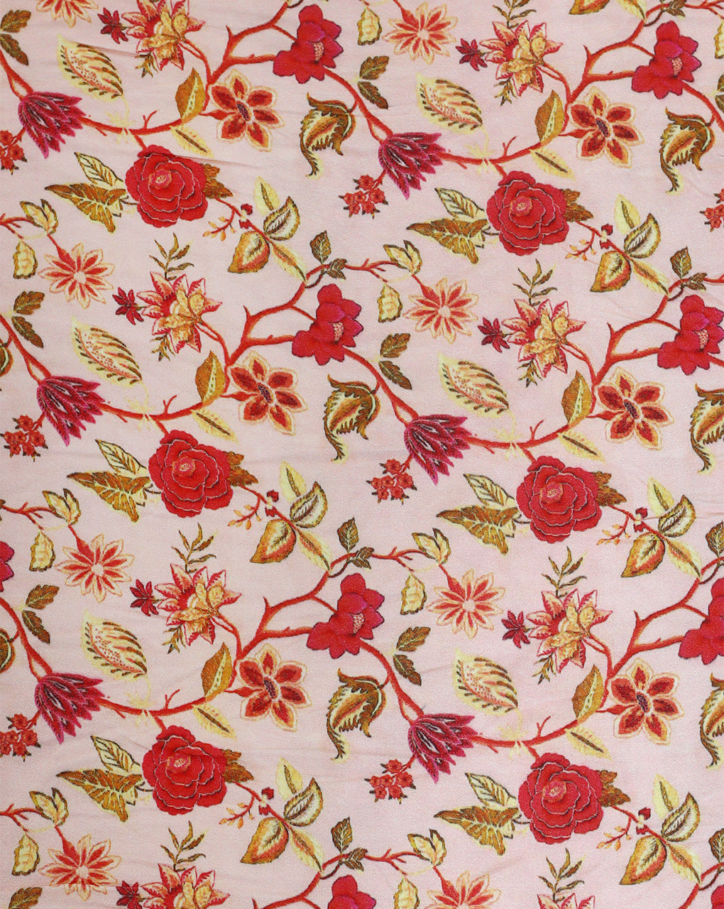 FLORAL DESIGN RAYON DIGITAL PRINTED FABRIC