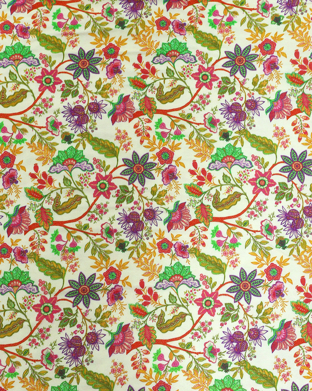 FLORAL DESIGN RAYON DIGITAL PRINTED FABRIC