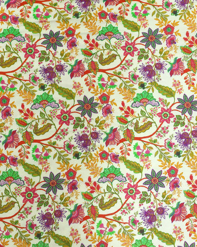 FLORAL DESIGN RAYON DIGITAL PRINTED FABRIC