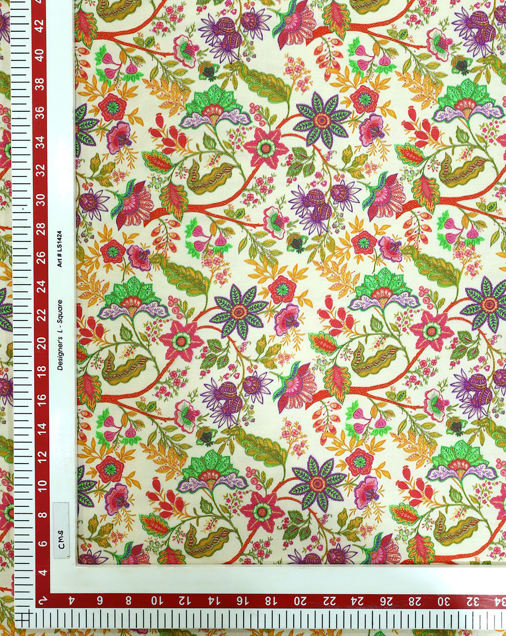 FLORAL DESIGN RAYON DIGITAL PRINTED FABRIC