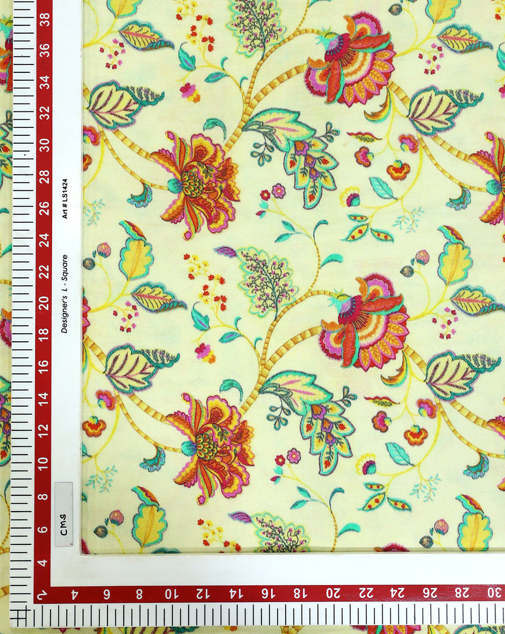 FLORAL DESIGN RAYON DIGITAL PRINTED FABRIC