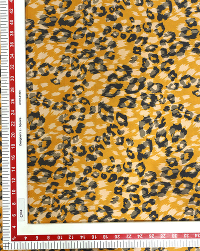 ANIMAL PATTERN POLYESTER SATIN DIGITAL PRINTED FABRIC