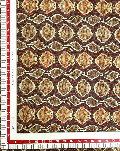 ANIMAL PATTERN POLYESTER SATIN DIGITAL PRINTED FABRIC