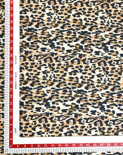 ANIMAL PATTERN POLYESTER CREPE DIGITAL PRINTED FABRIC