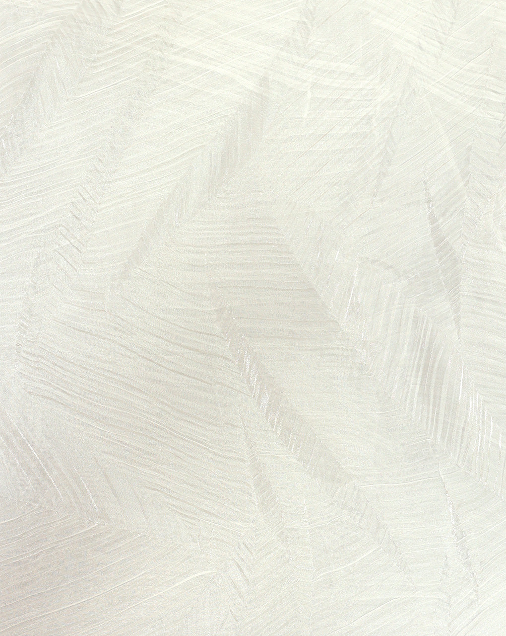 WHITE PLEATED SATIN ORGANZA FABRIC
