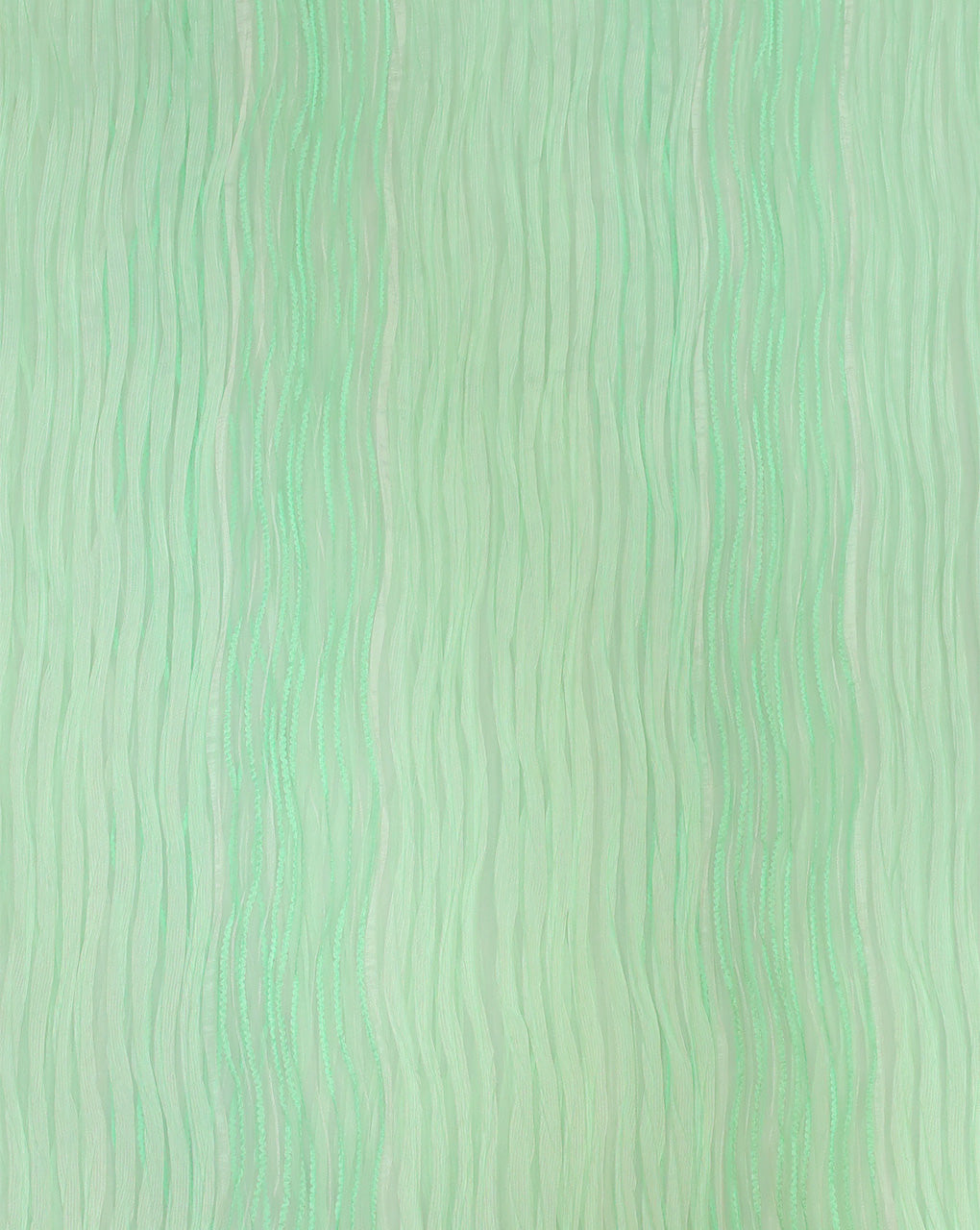 MINT GREEN PLEATED ORGANZA FABRIC