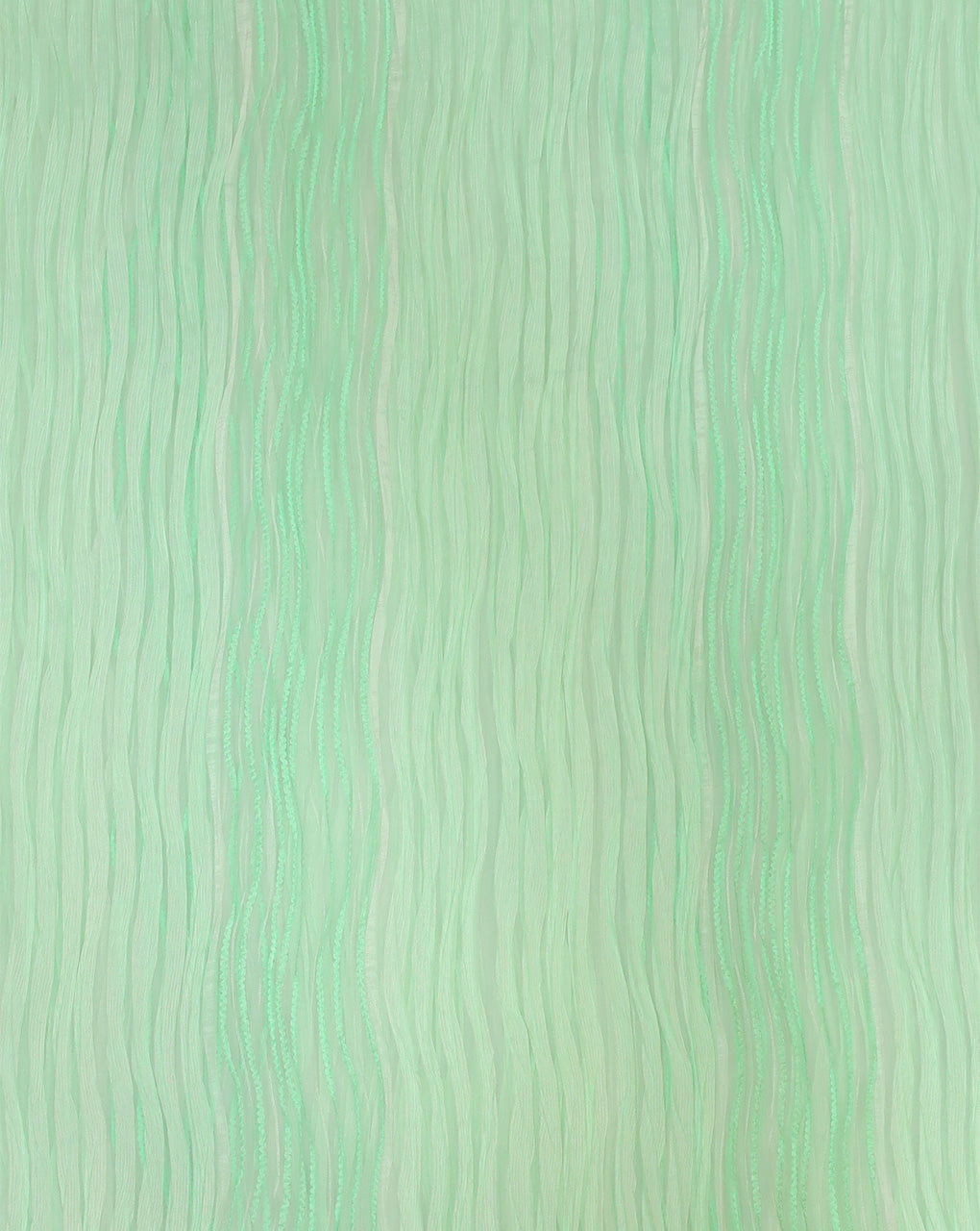 MINT GREEN PLEATED ORGANZA FABRIC