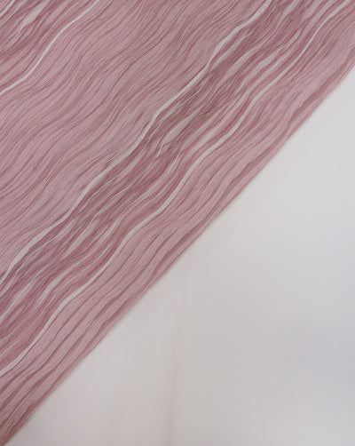 ONION PINK PLEATED ORGANZA FABRIC