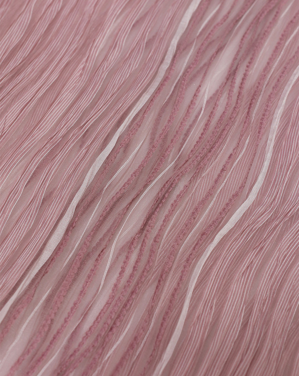 ONION PINK PLEATED ORGANZA FABRIC