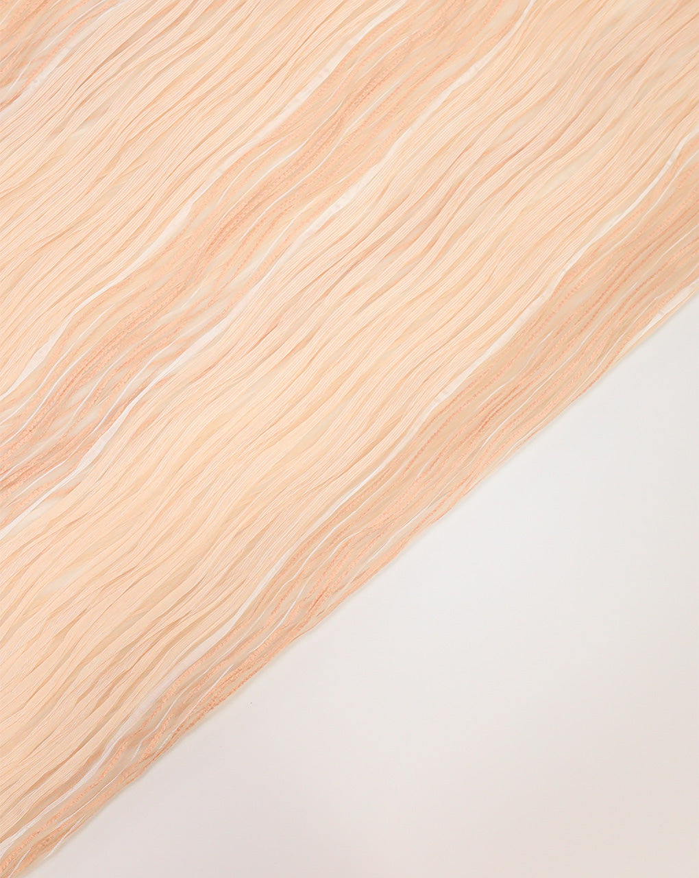 CREAM PLEATED ORGANZA FABRIC