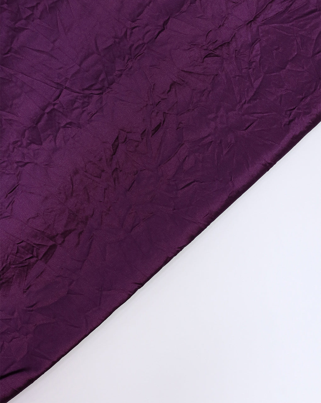 WINE BERRY CRUSHED POLYESTER SATIN FABRIC