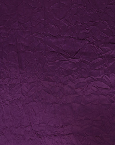 WINE BERRY CRUSHED POLYESTER SATIN FABRIC