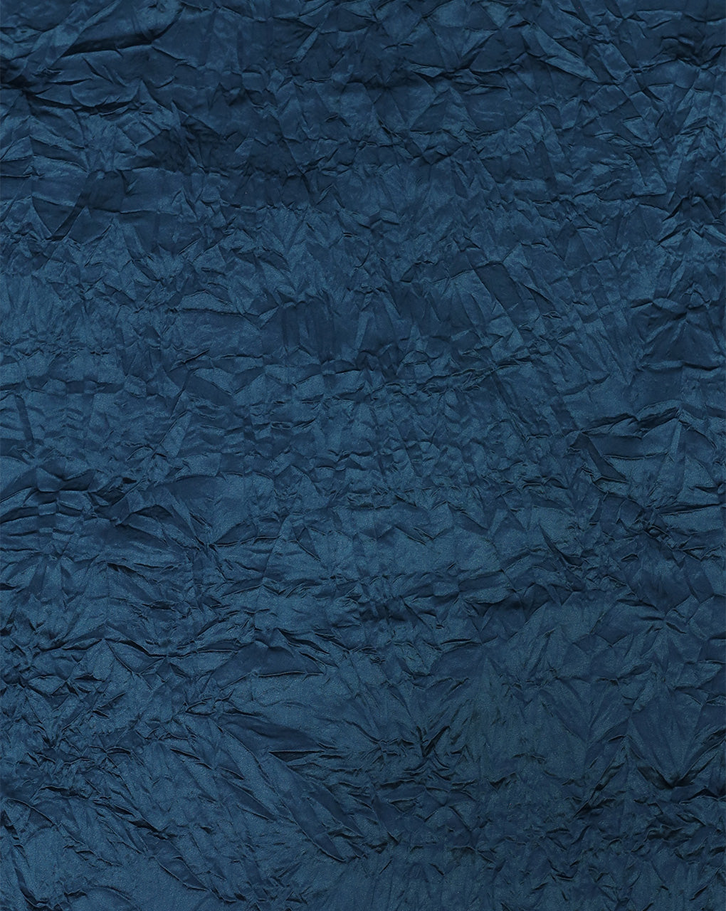 MIDNIGHT BLUE CRUSHED POLYESTER SATIN FABRIC