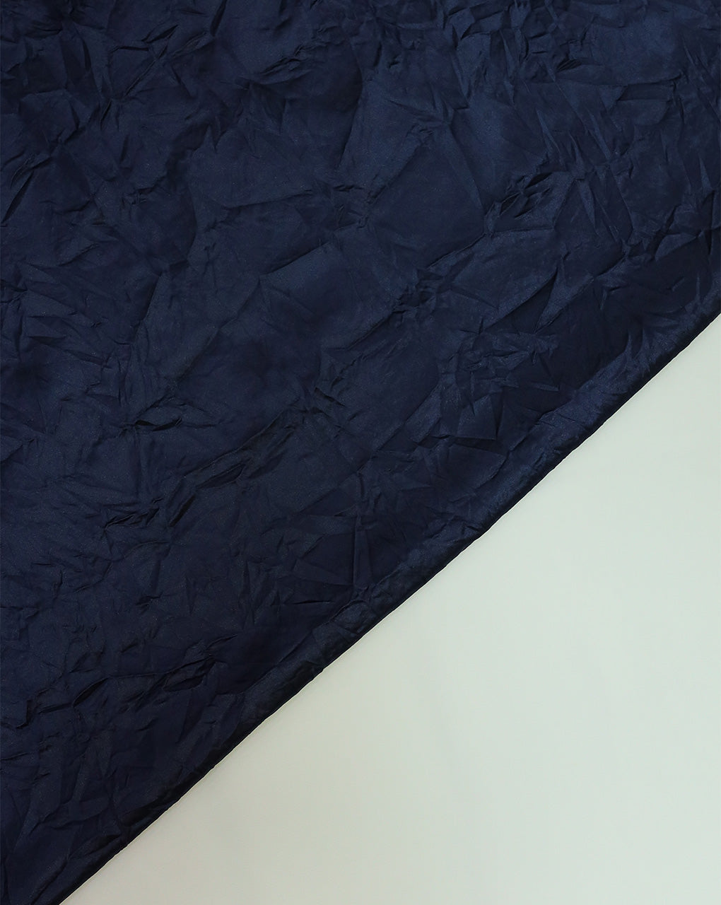ROYAL BLUE CRUSHED POLYESTER SATIN FABRIC