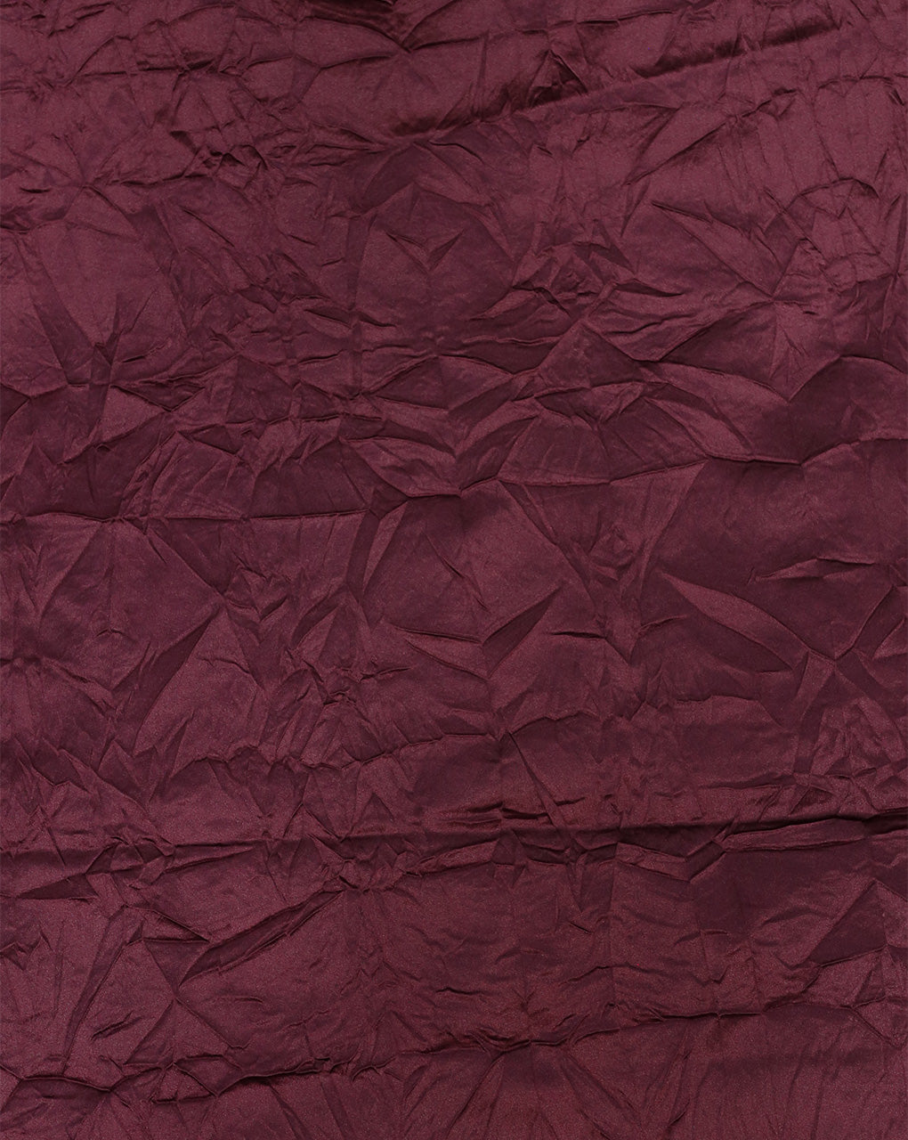 MAROON CRUSHED POLYESTER SATIN FABRIC