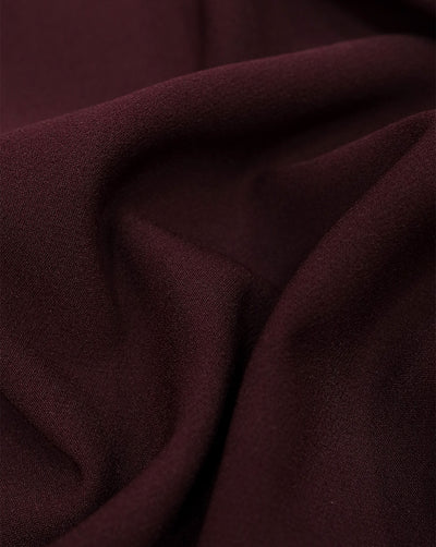 Maroon Banana Crepe Fabric