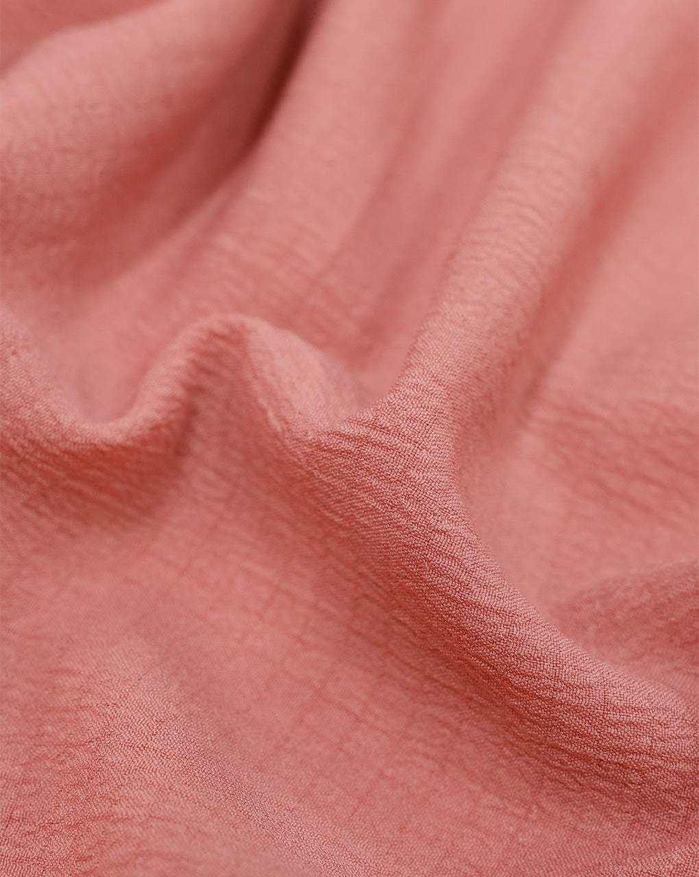 PEACH BUBBLE CREPE FABRIC