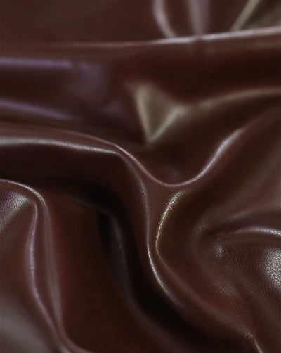 CHOCOLATE BROWN LEATHERITE FABRIC