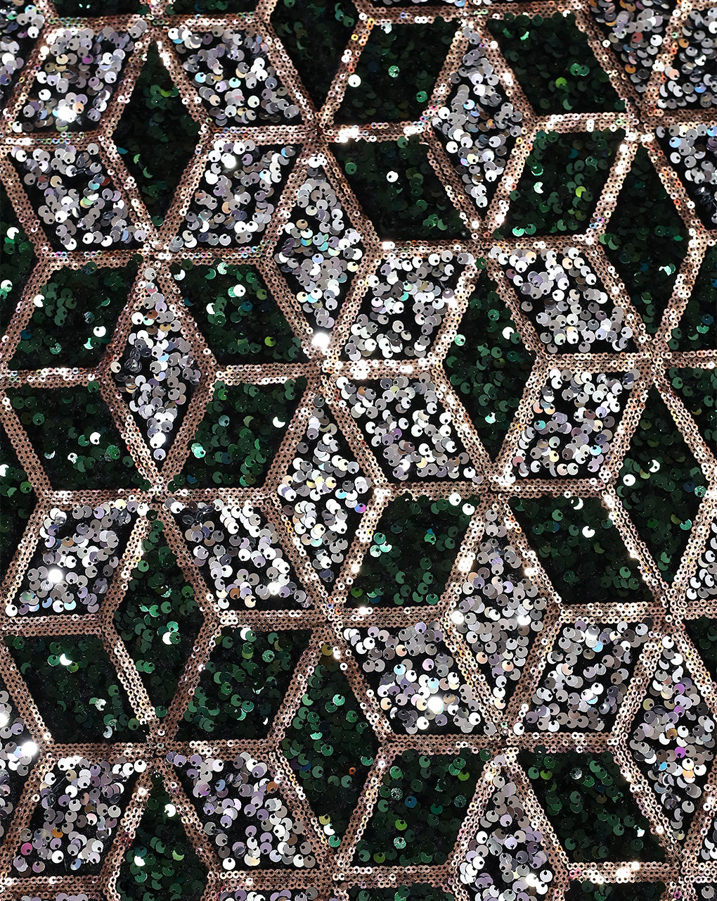 POLYESTER VELVET SEQUIN FABRIC