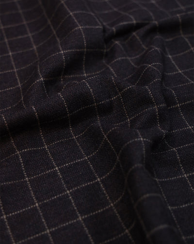 CHECKS WOOLEN TWEED FABRIC (WIDTH 54 INCHES)