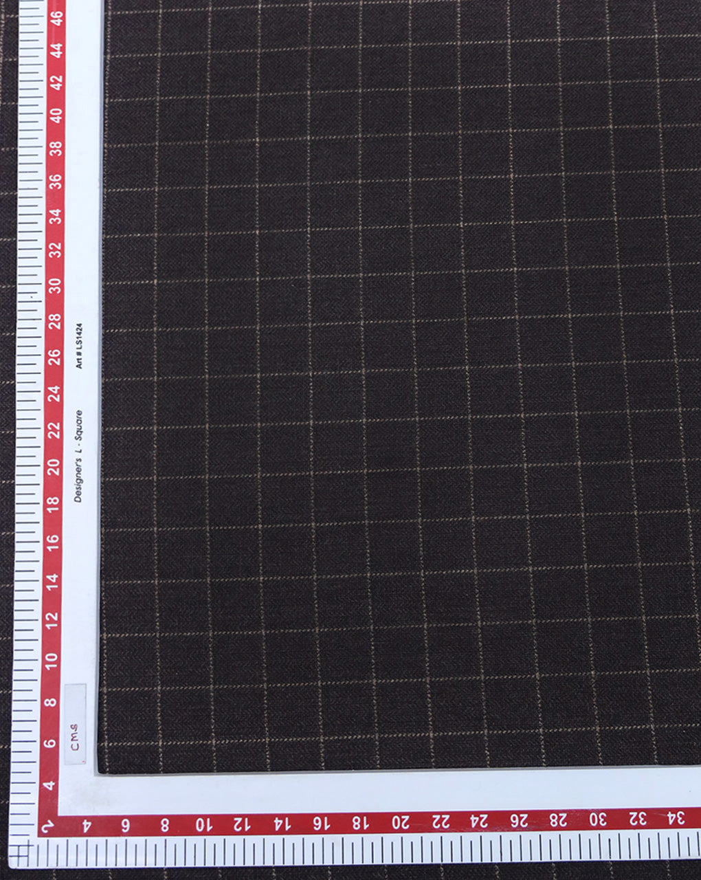 CHECKS WOOLEN TWEED FABRIC (WIDTH 54 INCHES)