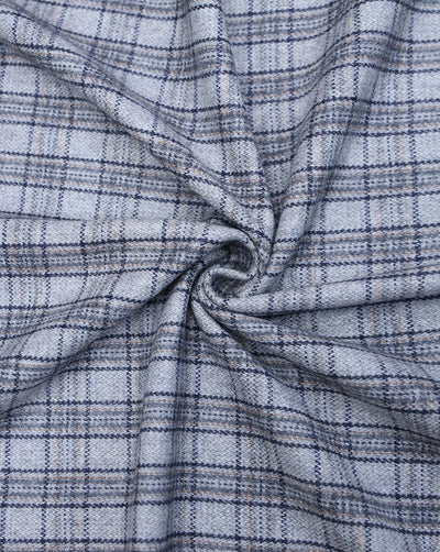 CHECKS WOOLEN TWEED FABRIC (WIDTH 54 INCHES)