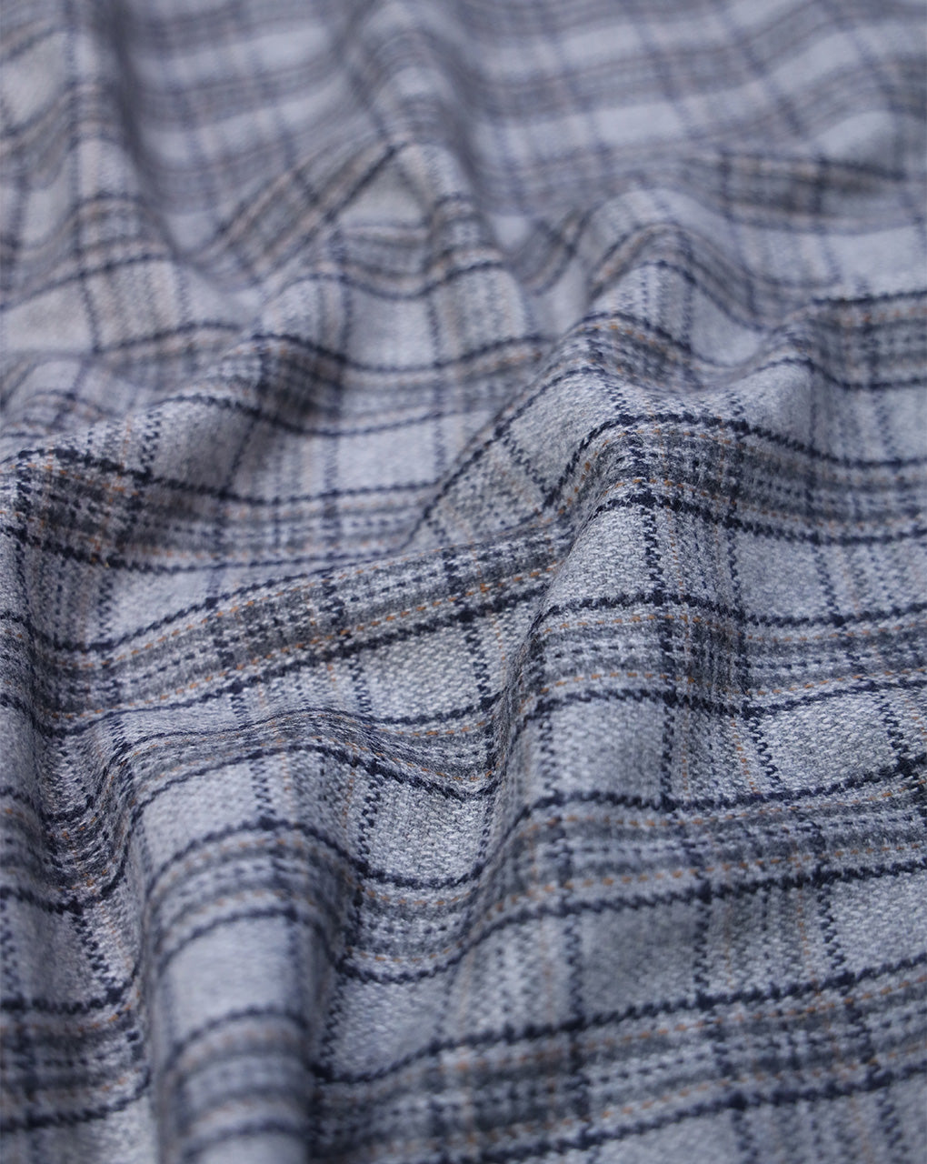 CHECKS WOOLEN TWEED FABRIC (WIDTH 54 INCHES)