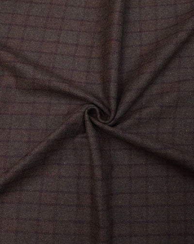 CHECKS WOOLEN TWEED FABRIC (WIDTH 54 INCHES)